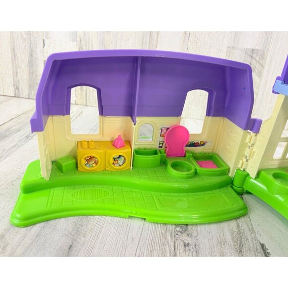 Fisher Price Little People 2008 Happy Sounds Home Furniture Baby Mom High Chair - Picture 12 of 16